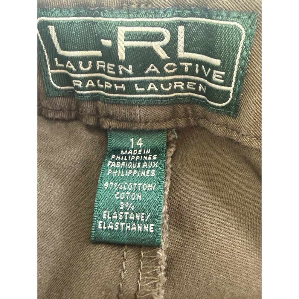 Lauren Ralph Lauren Womens Bermuda Chino Shorts 14 Preppy Ivy League Causal - Picture 10 of 12